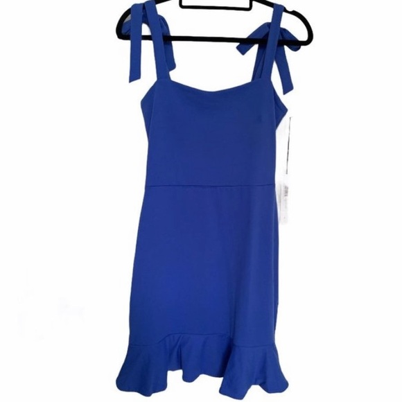 Susana Monaco Dresses & Skirts - Susana Monaco Tie Strap Ruffle Hem Dress